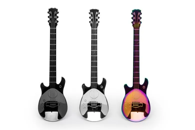 Kolorowe muzyczne łyżeczki - prezent dla gitarzysty muzyka