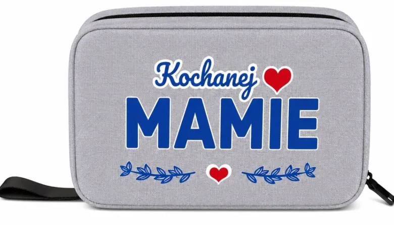 Kosmetyczka Podróżna dla Mamy - Prezent dla Mamy na Dzień Matki Święta Urodziny