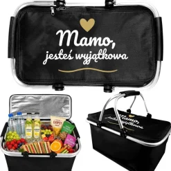 Kosz Piknikowy Mamo jesteś wyjątkowa - Prezent dla Mamy na Dzień Matki Urodziny Święta
