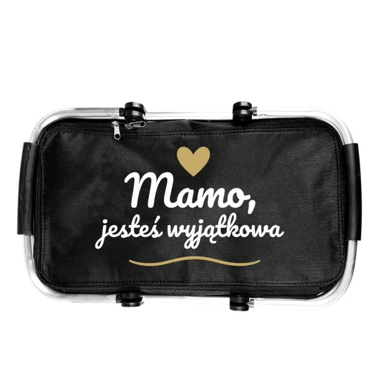 Kosz Piknikowy Mamo jesteś wyjątkowa - Prezent dla Mamy na Dzień Matki Urodziny Święta