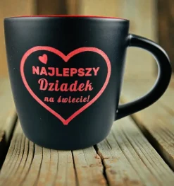 Kubek Ceramiczny z Grawerem dla Dziadka - Prezent na Dzień Babci i Dziadka Święta