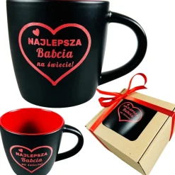 Kubek Ceramiczny z Grawerem dla Babci - Prezent na Dzień Babci i Dziadka Święta