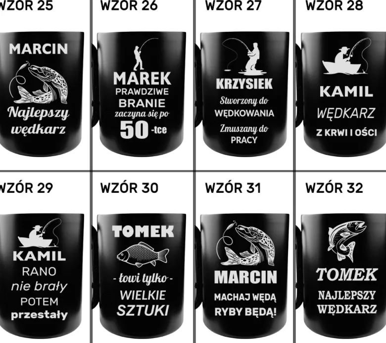 Kubek Metalowy Turystyczny z Karabińczykiem - Prezent dla Wędkarza Miłośnik Żołnierza Gór Kierowcy
