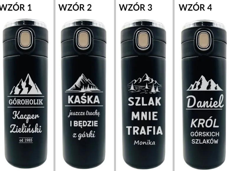 Kubek Termiczny z Grawerem dla Miłośnika Góry - prezent dla kobiety mężczyzny dziewczyny chłopaka żony męża mamy taty na święta