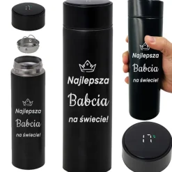 Kubek Termiczny z grawerem dla Babci - prezent na Dzień Babci i Dziadka Urodziny Święta