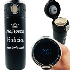Kubek Termiczny z Grawerem dla Babci - prezent na Dzień Babci i Dziadka Święta Urodziny
