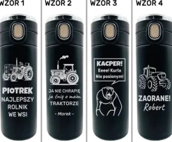 Kubek Termiczny z Grawerem dla Rolnika - Prezent dla Taty Dziadka Brata Męża Mężczyzny na Święta Urodziny