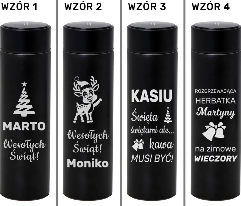 Kubek Termiczny z Grawerem na Święta - prezent dla mamy taty żony męża dziewczyny chłopaka kobiety mężczyzny
