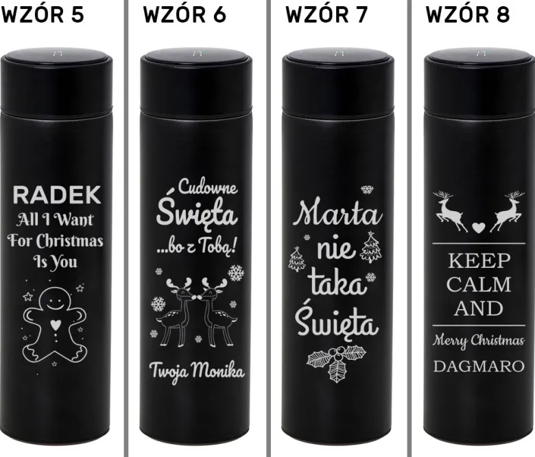 Kubek Termiczny z Grawerem na Święta - prezent dla mamy taty żony męża dziewczyny chłopaka kobiety mężczyzny