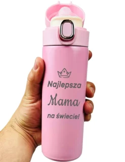 Kubek Termiczny z Grawerem Najlepsza Mama - Prezent dla Mamy na Dzień Matki Święta Urodziny