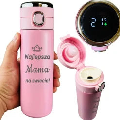 Kubek Termiczny z Grawerem Najlepsza Mama - Prezent dla Mamy na Dzień Matki Święta Urodziny