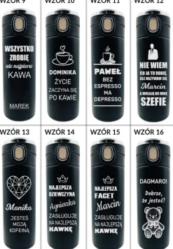 Kubek Termiczny z Grawerem - prezent dla kobiety faceta dziewczyny chłopaka żony męża na urodziny święta