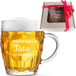 Kufel do piwa dla Taty z grawerem - prezent na Dzień Ojca Święta Urodziny