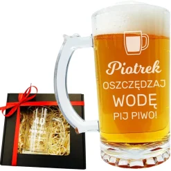 Kufel do Piwa z Grawerem - prezent dla faceta męża chłopaka taty mężczyzny dziadka na święta urodziny