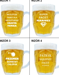 Kufel do Piwa z grawerem - prezent na Dzień Chłopaka