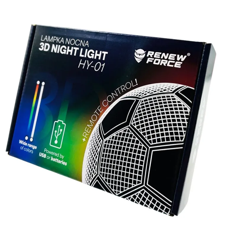 Lampka Piłkarza z Imieniem - Prezent dla Chłopca 4 5 6 7 8 9 10 11 12 13 14 lat Dziecka na Urodziny Święta