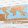 Mapa świata zdrapka - wersja po Polsku