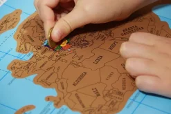 Mapa świata zdrapka - wersja po Polsku