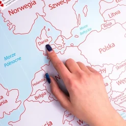 Mapa Zdrapka Europa dla Dwojga - ulepszona zdrapka