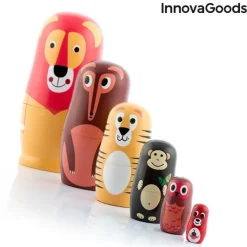 Matrioszka Drewniana Zwierzęta Funimals