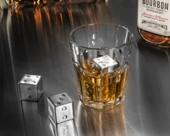 Metalowe KOŚCI DO GRY do drinków