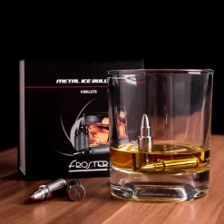 Metalowe Pociski do Drinków - Srebrne