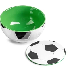 Miska piłkarza z futbolową podkładką