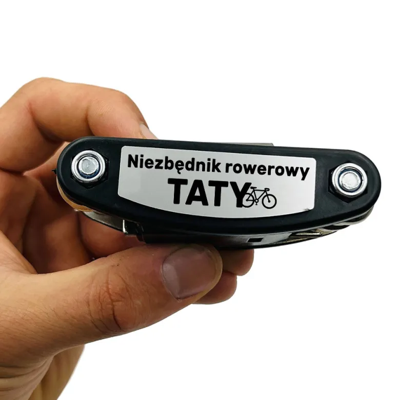 Multitool Rowerowy 16w1 z Grawerem dla Taty - Prezent na Dzień Ojca Święta Urodziny