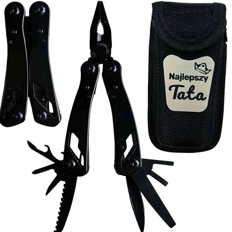 Multitool 11w1 Narzędzie Wielofunkcyjne dla Taty - Prezent na Dzień Ojca Święta Urodziny