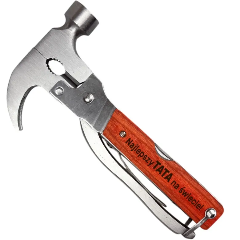Multitool 8w1 z Grawerem Najlepszy TATA na świecie - Prezent dla Taty na Dzień Ojca Urodziny Święta
