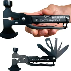 Multitool 17w1 z grawerem - prezent dla faceta chłopaka męża taty na urodziny święta