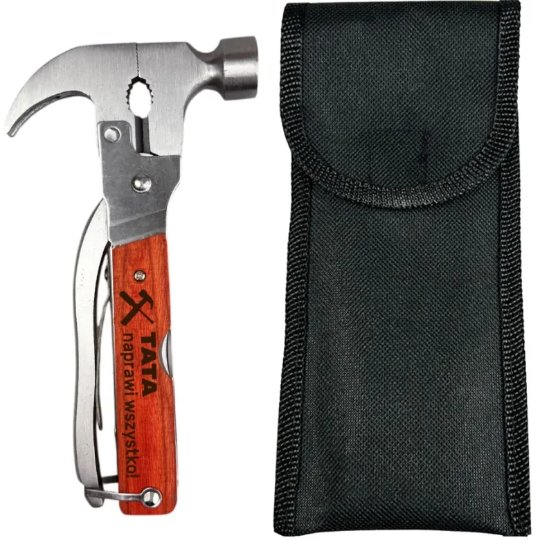 Multitool 8w1 z Grawerem TATA naprawi wszystko - Prezent dla Taty na Dzień Ojca Urodziny Święta