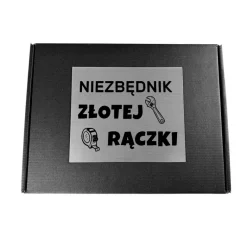 Niezbędnik Złotej Rączki Świecąca Czapka + Opaska Magnetyczna - Prezent dla Taty Dziadka Męża Mężczyzny Chłopaka na Święta