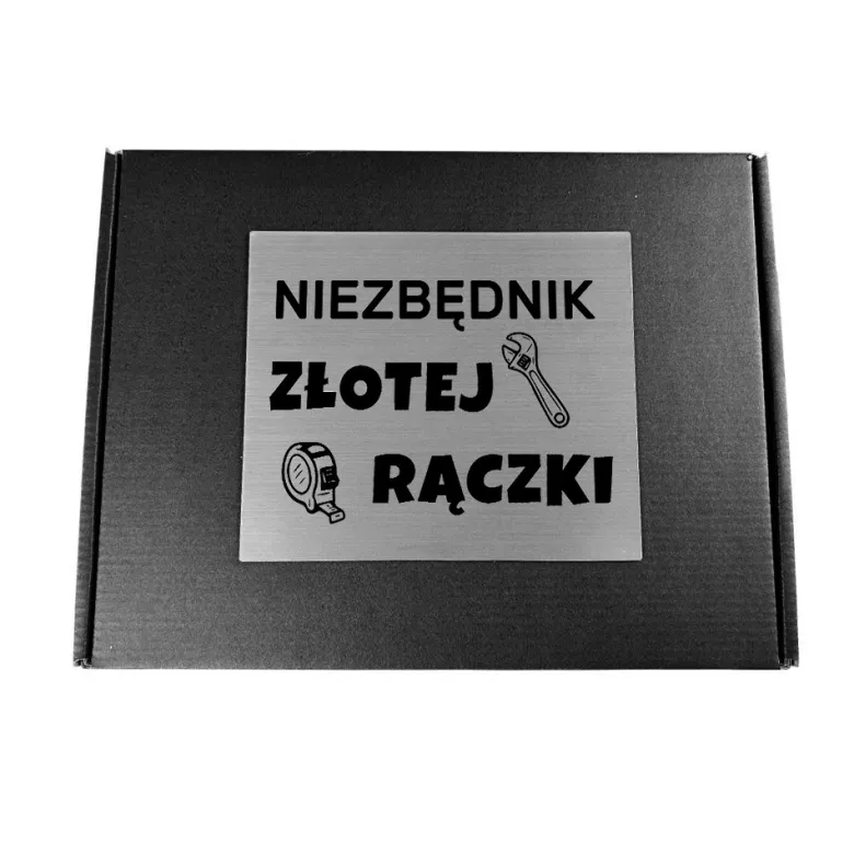 Niezbędnik Złotej Rączki Świecąca Czapka + Opaska Magnetyczna - Prezent dla Taty Dziadka Męża Mężczyzny Chłopaka na Święta