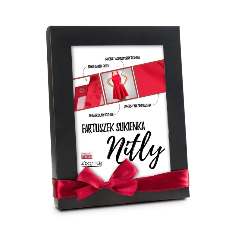 Nitly Red - Fartuszek Sukienka
