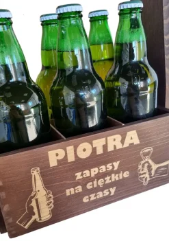 Nosidło na Piwo z Grawerem i Otwieraczem - smieszny prezent na urodziny dla faceta chłopaka