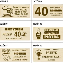 Nosidło na Piwo z Grawerem - prezent dla faceta chłopaka męża na urodziny święta