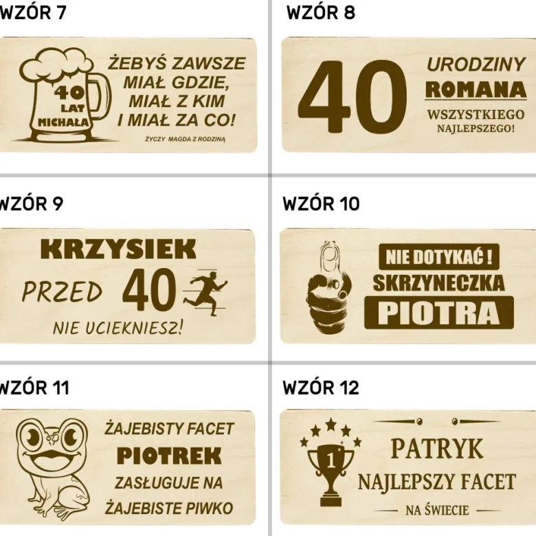 Nosidło na Piwo z Grawerem - prezent dla faceta chłopaka męża na urodziny święta