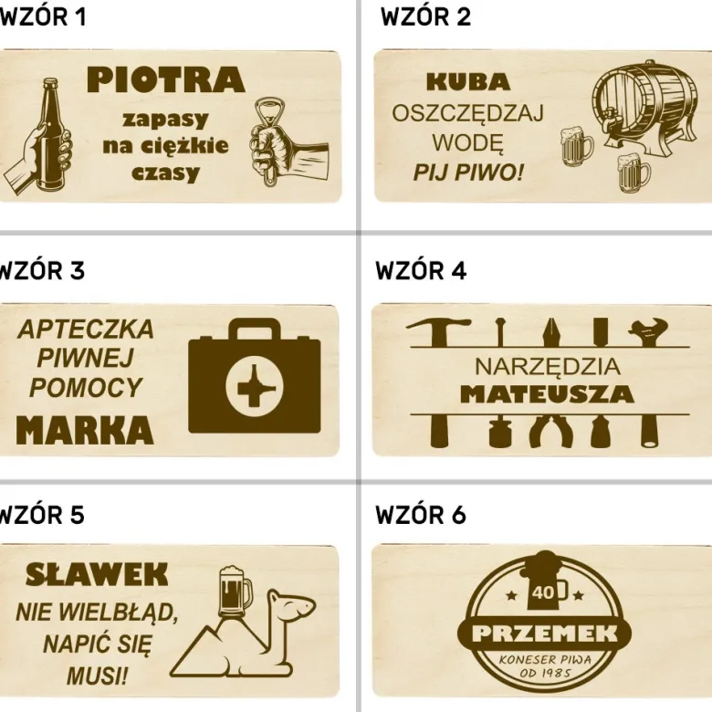 Nosidło na Piwo z Grawerem - prezent dla faceta chłopaka męża na urodziny święta