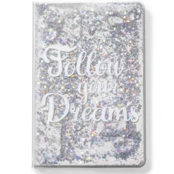Notes FOLLOW YOUR DREAMS - srebrne cekiny