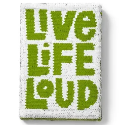 Notes z cekinami LIVE LIFE LOUD