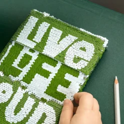 Notes z cekinami LIVE LIFE LOUD