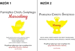 Pamiątka Chrztu Świętego - prezent na chrzest dla chłopca dziewczynki