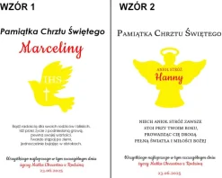 Pamiątka Chrztu Świętego - prezent na chrzest dla chłopca dziewczynki