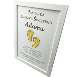 Pamiątka Chrztu Świętego - prezent na chrzest dla chłopca dziewczynki