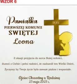 Pamiątka Pierwszej Komunii Świętej - prezent na Pierwszą Komunię Świętą dla chłopca dziewczynki