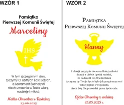 Pamiątka Pierwszej Komunii Świętej - prezent ramka na Pierwszą Komunię Świętą dla chłopca dziewczynki