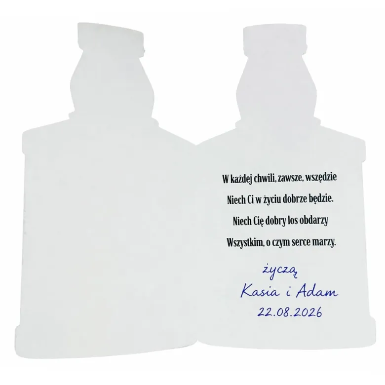 Personalizowana Kartka Urodzinowa Whisky - Prezent na 18 40 50 60 Urodziny dla Faceta Mężczyzny Chłopaka Taty