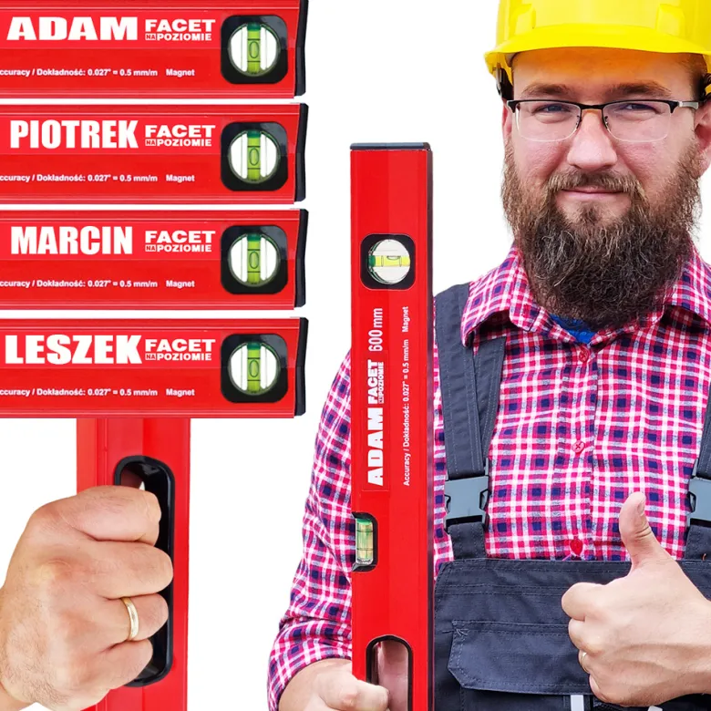 Personalizowana Poziomica z magnesem - prezent dla chłopaka męża faceta taty dziadka