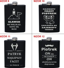 Piersiówka z Grawerem - prezent na urodziny dla faceta